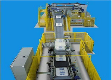 China Sistema Palletizing automático completo da máquina para o milho do amido da farinha de arroz da grão 25KG/50KG fábrica